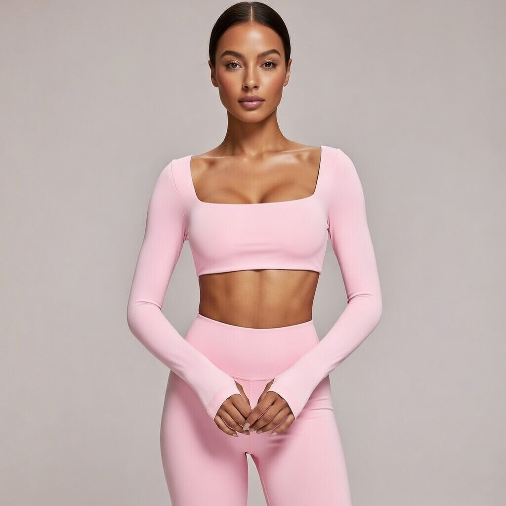 Solenne Aura Long-Sleeve Yoga Top