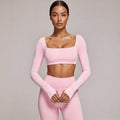 Solenne Aura Long-Sleeve Yoga Top