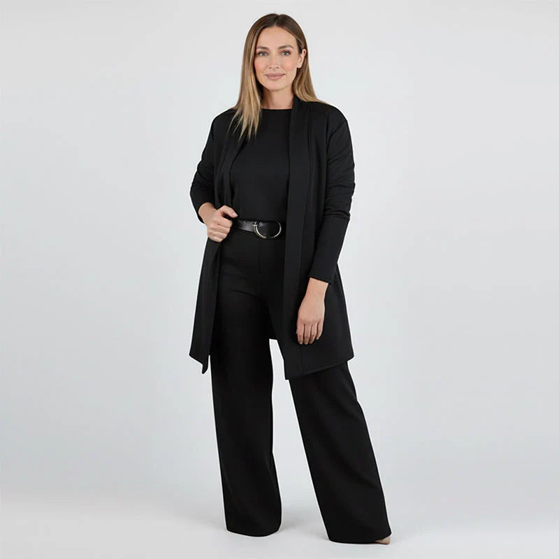 Ensemble 3 pièces élégant à la coupe fluide Lunara