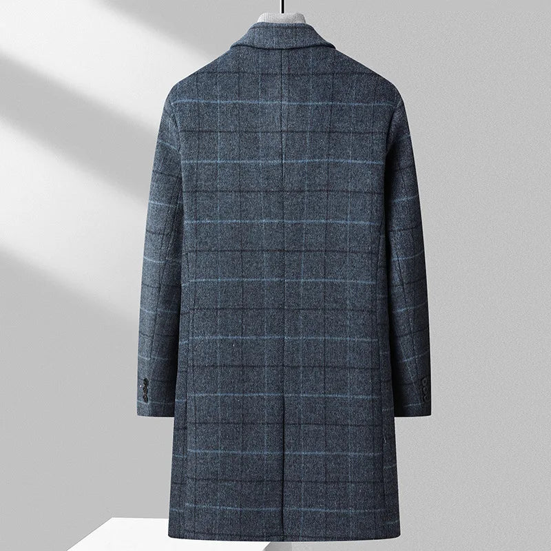 Manteau en Laine Chess