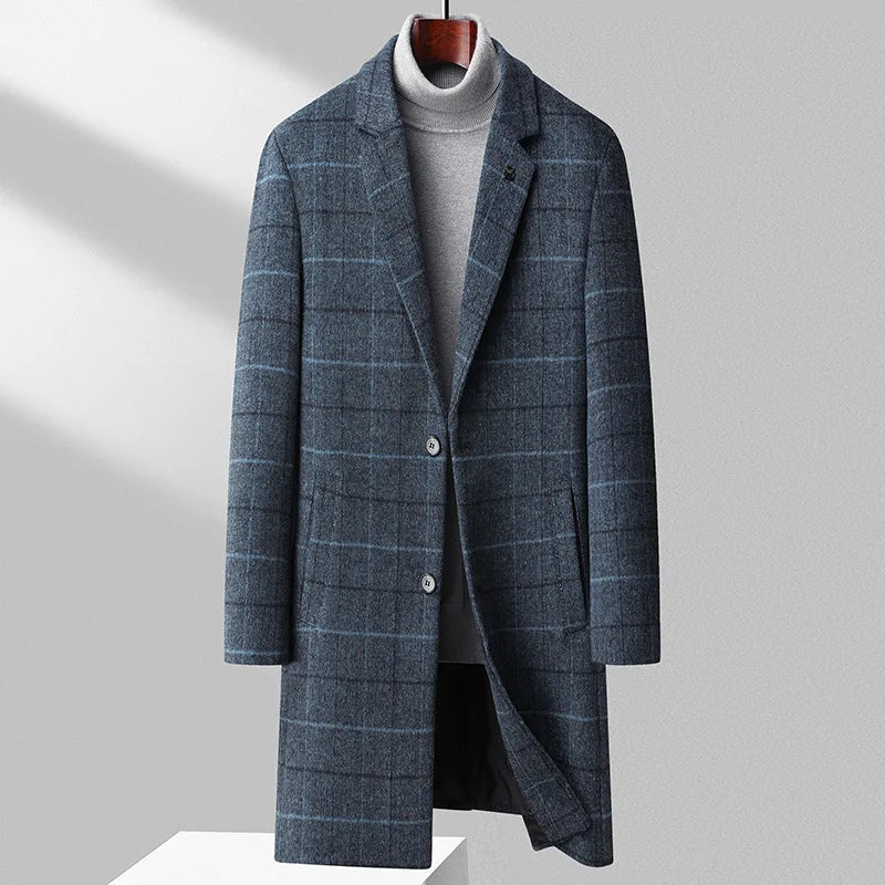 Manteau en Laine Chess