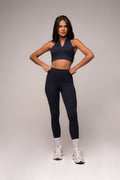 Essentials Leggings & Zip Top Set — Graphite