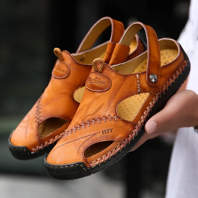 Sandales orthopédiques en cuir