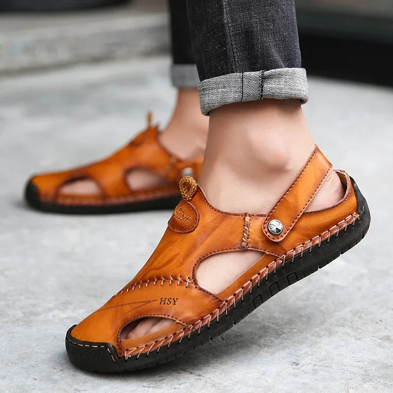 Sandales orthopédiques en cuir