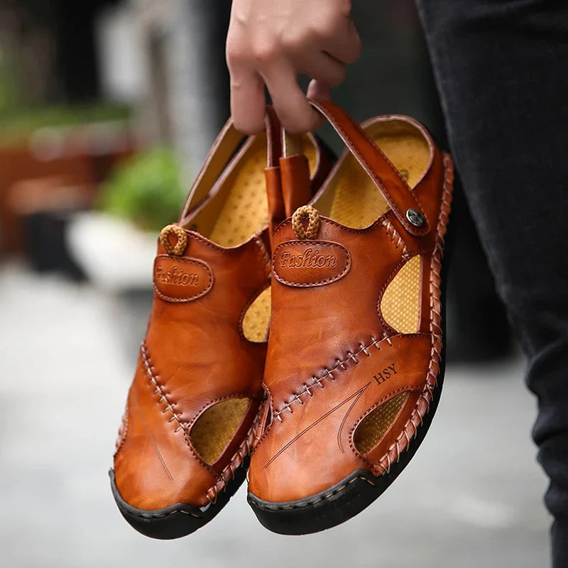 Sandales orthopédiques en cuir