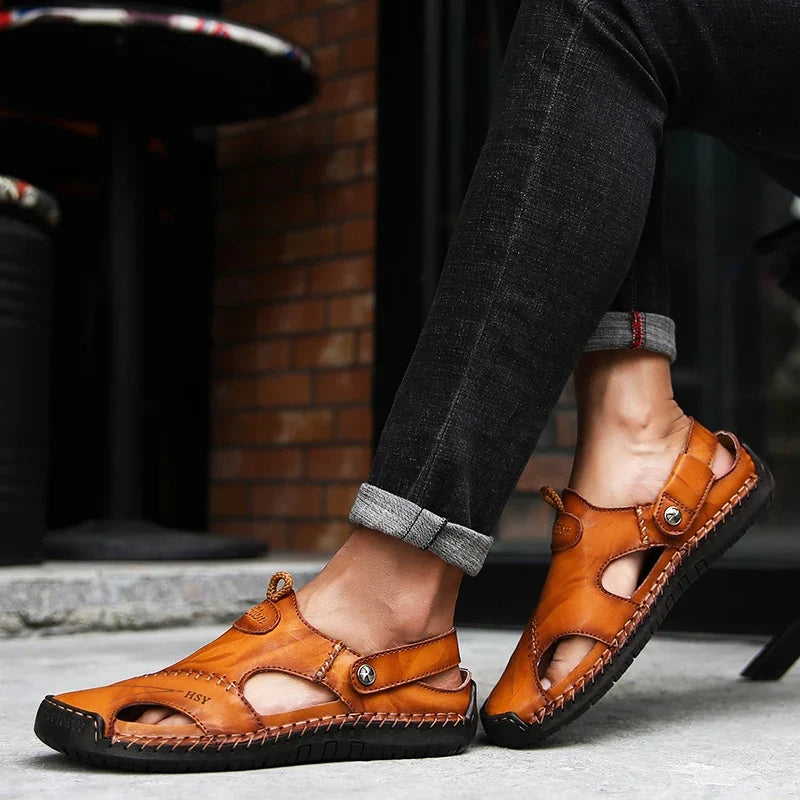 Sandales orthopédiques en cuir