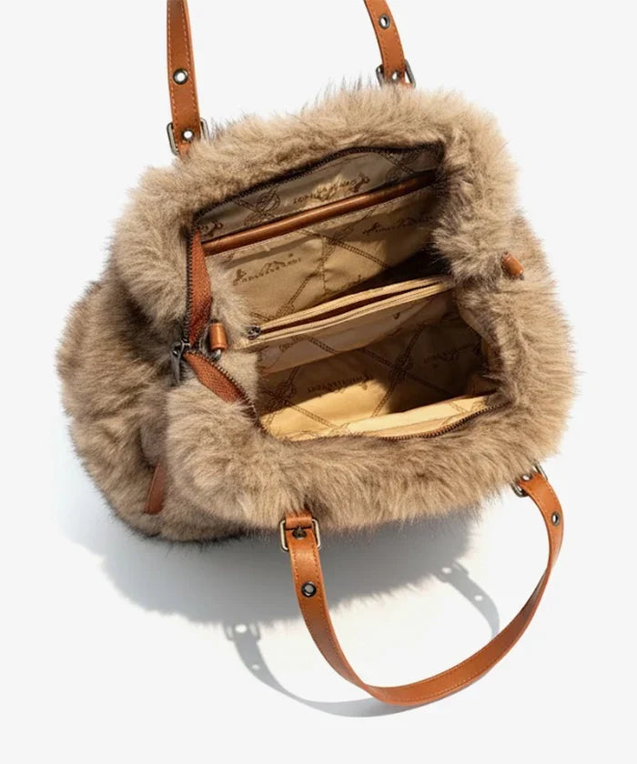 Plush Faux Fur Bag