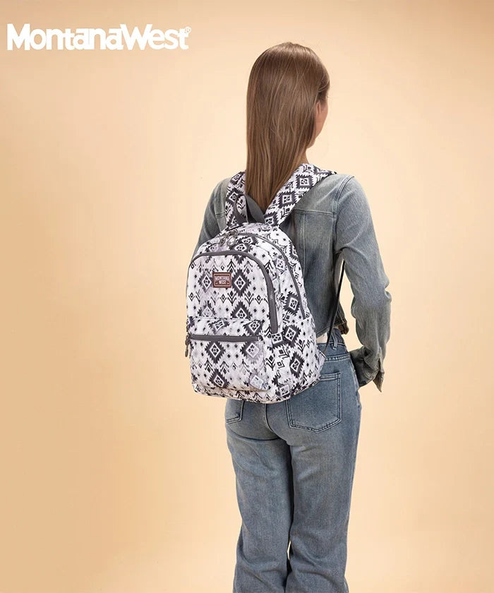 Montana West Aztec Print Diaper Bag Backpack