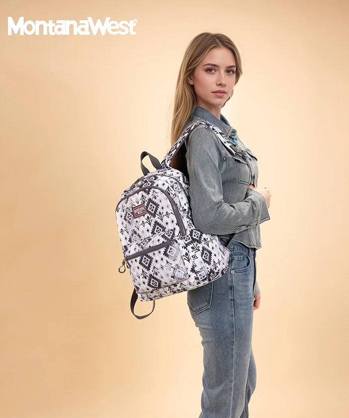 Montana West Aztec Print Diaper Bag Backpack
