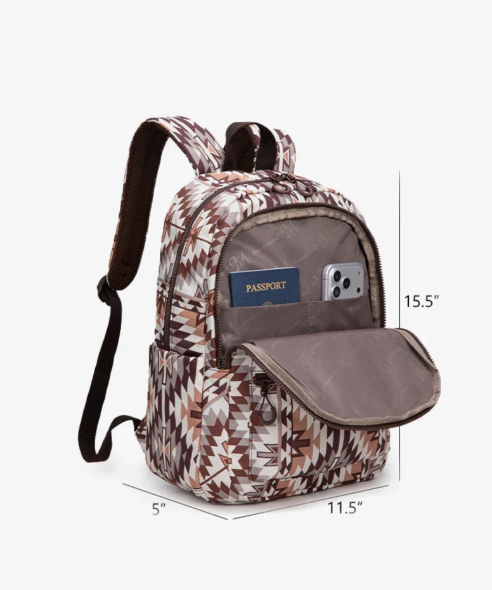 Montana West Aztec Print Diaper Bag Backpack