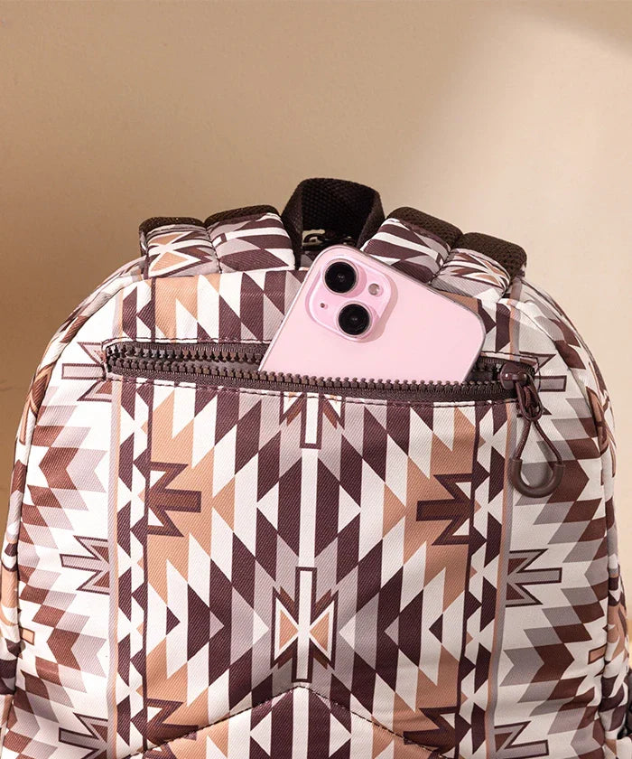 Montana West Aztec Print Diaper Bag Backpack
