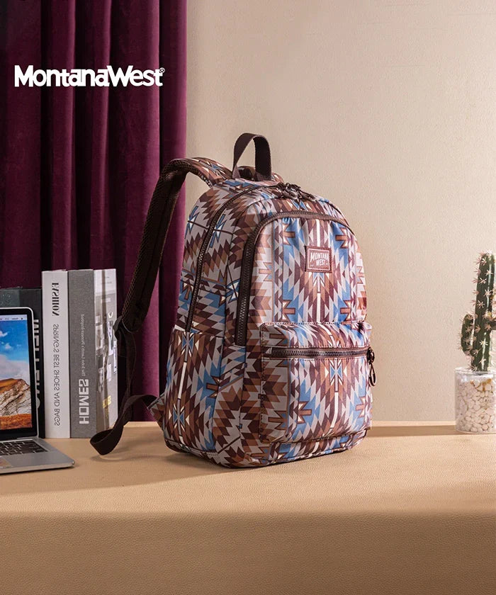 Montana West Aztec Print Diaper Bag Backpack