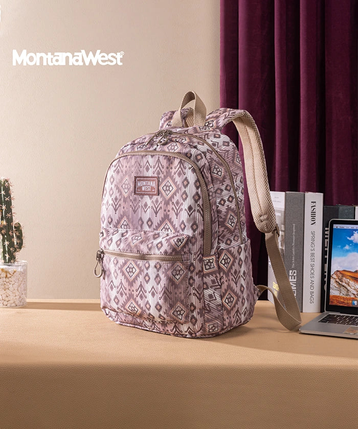 Montana West Aztec Print Diaper Bag Backpack