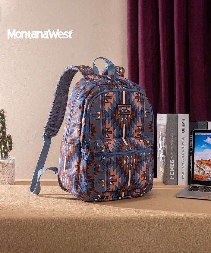 Montana West Aztec Print Diaper Bag Backpack