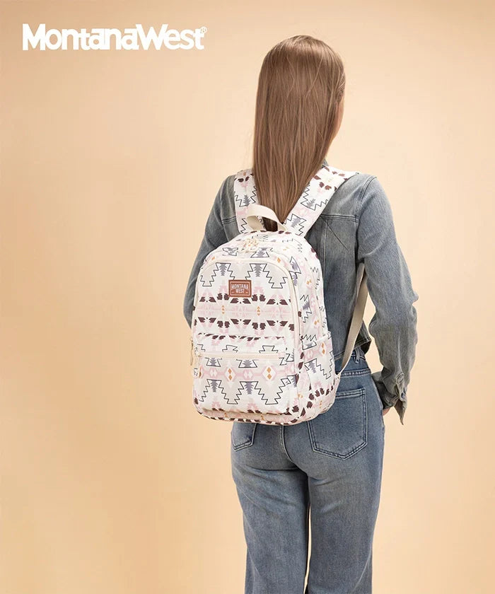 Montana West Aztec Print Diaper Bag Backpack