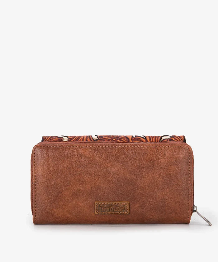Trinity Ranch Floral Tooled Bifold Wallet