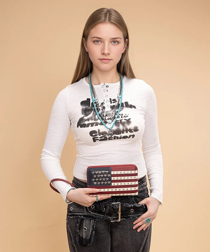 Montana West American Flag Wallet