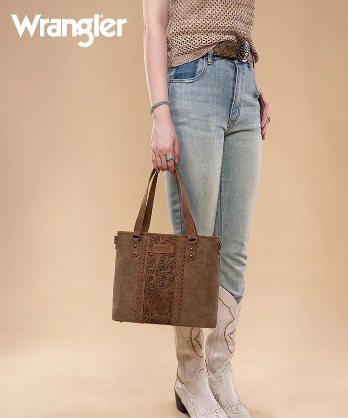 Wrangler Floral Tooling Tote Bag
