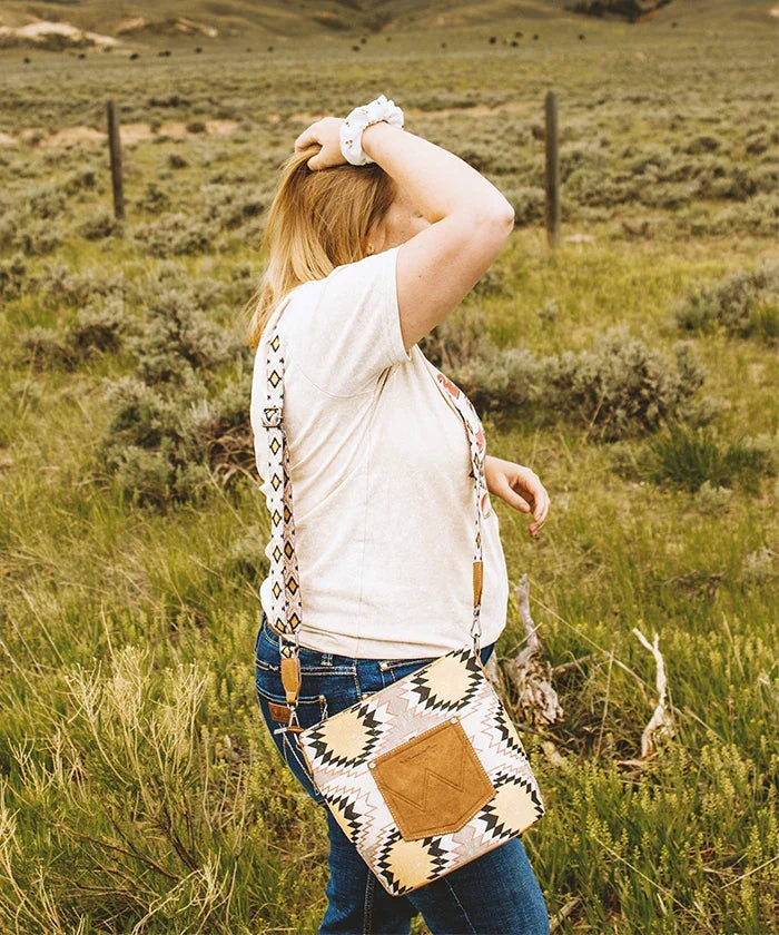 Wrangler Dual Sided Print Canvas Shoulder Bag