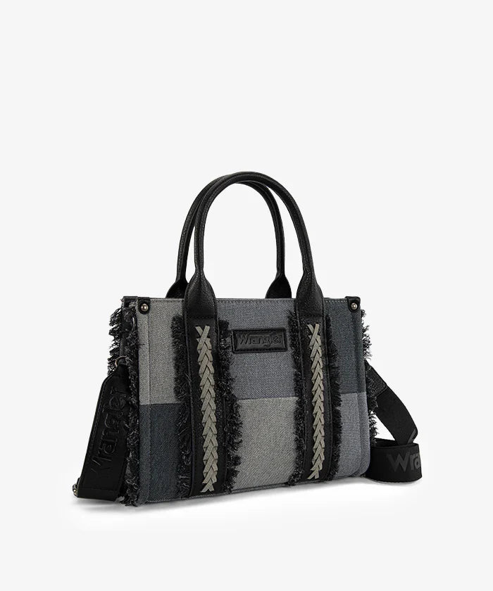 Wrangler Canvas Braided Fringe Tote Bag