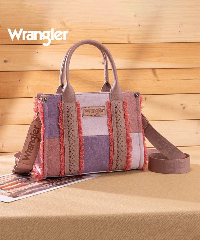 Wrangler Canvas Braided Fringe Tote Bag