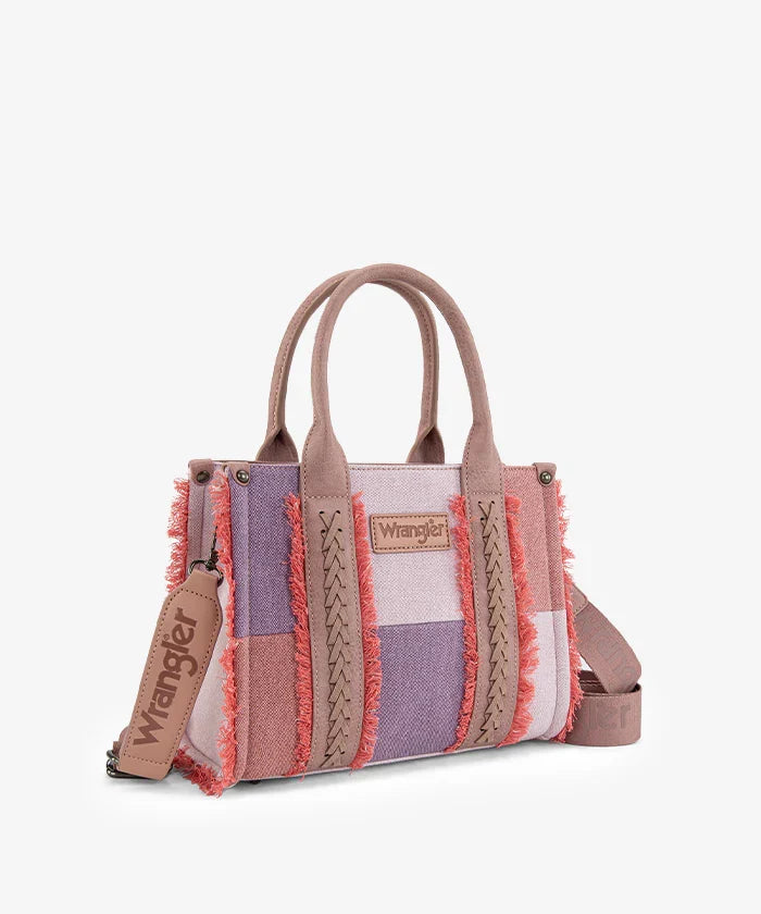 Wrangler Canvas Braided Fringe Tote Bag