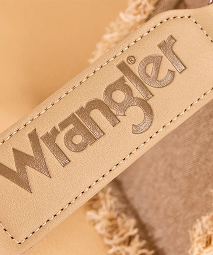 Wrangler Canvas Braided Fringe Tote Bag