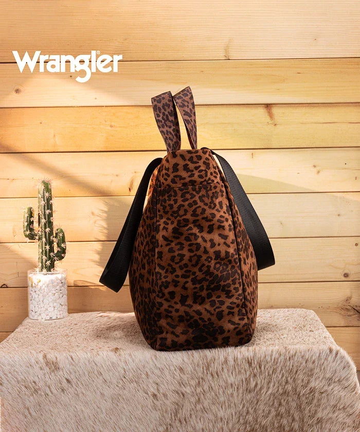 Wrangler Leopard Print Tote Bag