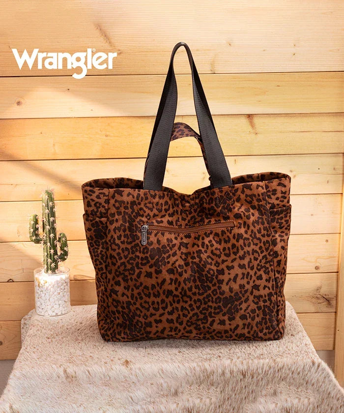 Wrangler Leopard Print Tote Bag
