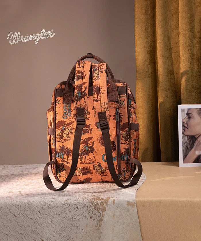 Wrangler Cowboy Print Diaper Bag