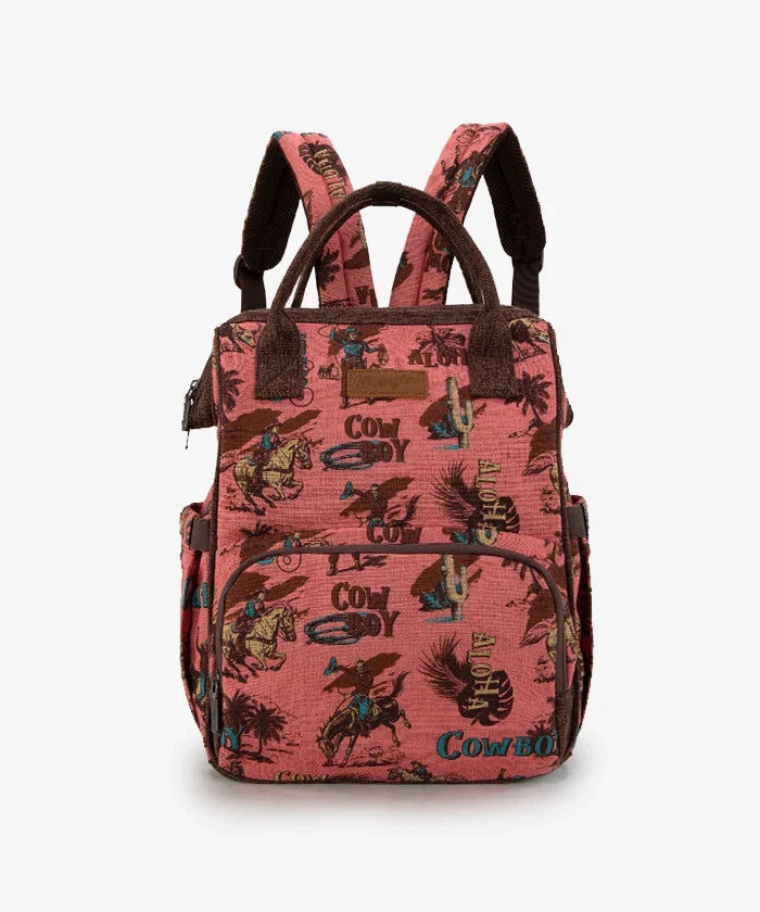 Wrangler Cowboy Print Diaper Bag