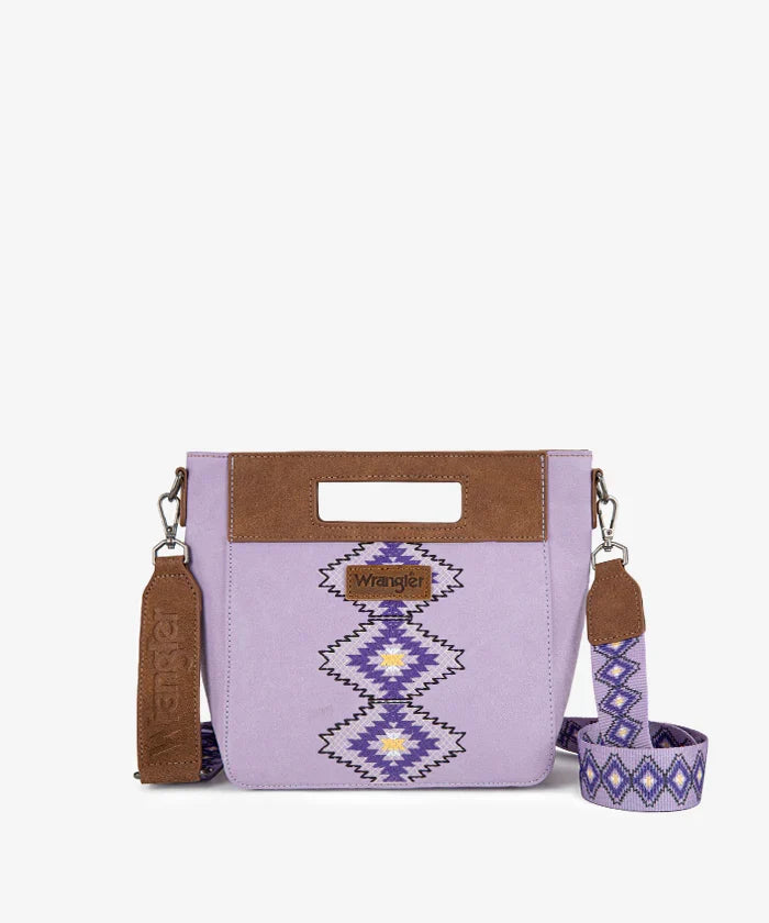 Wrangler Aztec Embroidered Crossbody Bag
