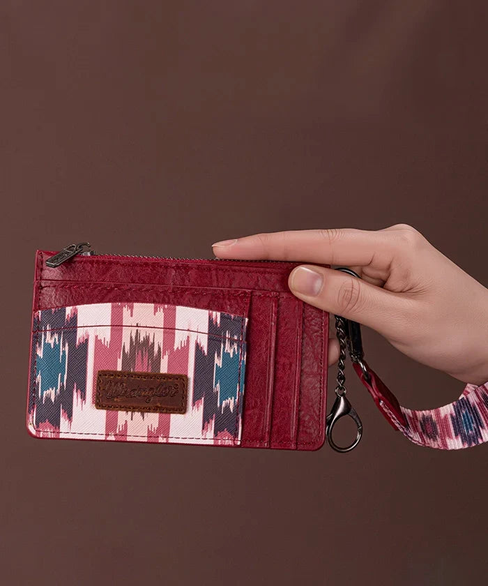 Wrangler Aztec Print Card Case