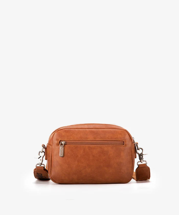 Wrangler Dual Zipper Stitch Crossbody Bag