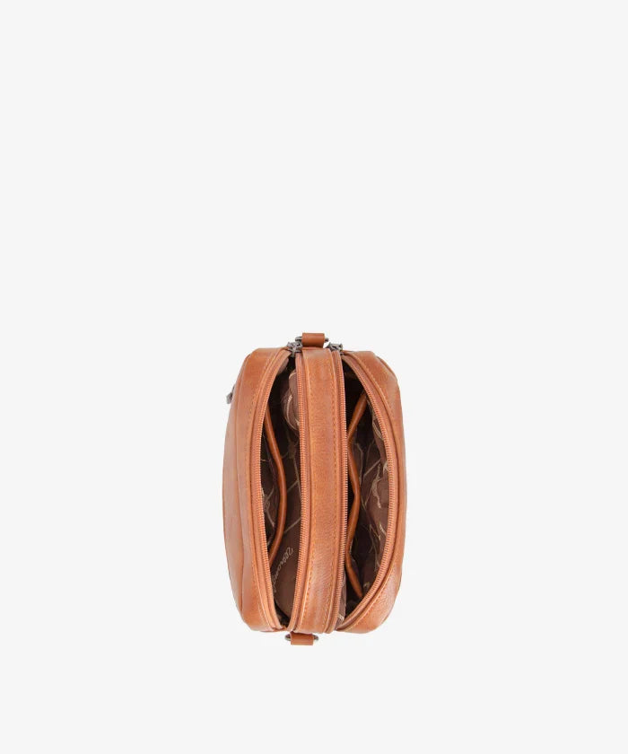 Wrangler Dual Zipper Stitch Crossbody Bag