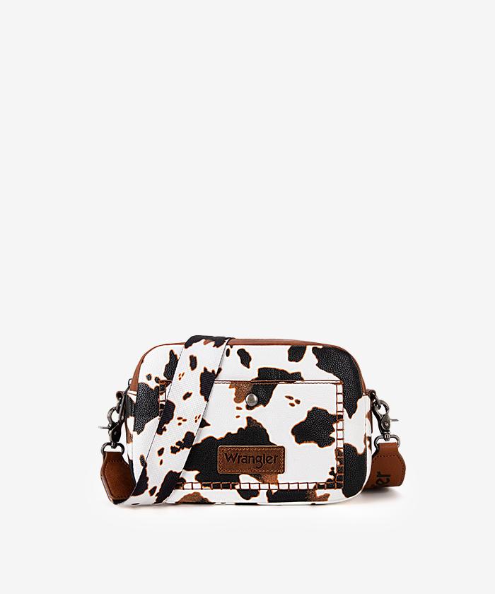 Wrangler Dual Zipper Stitch Crossbody Bag