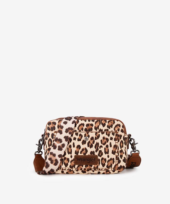 Wrangler Dual Zipper Stitch Crossbody Bag