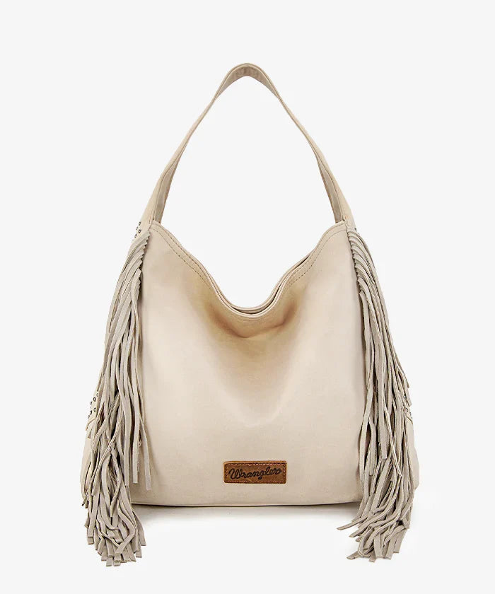 Wrangler Fringe Studded Hobo Bag