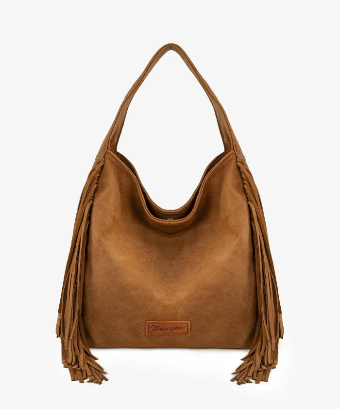 Wrangler Fringe Studded Hobo Bag