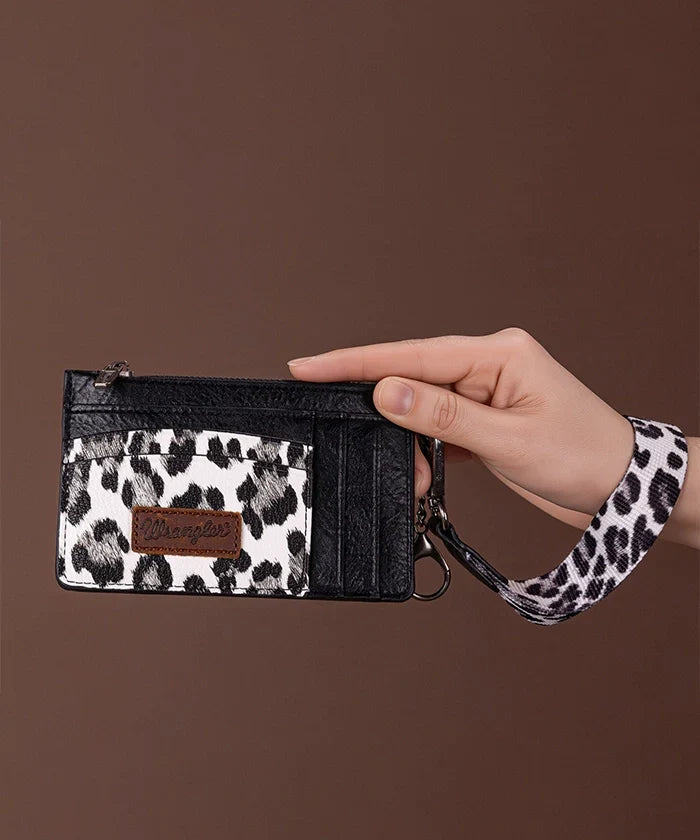 Wrangler Leopard Print Card Holder
