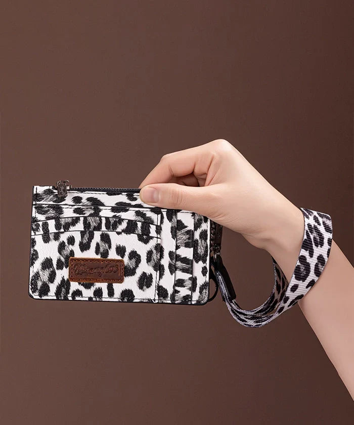 Wrangler Leopard Print Card Holder
