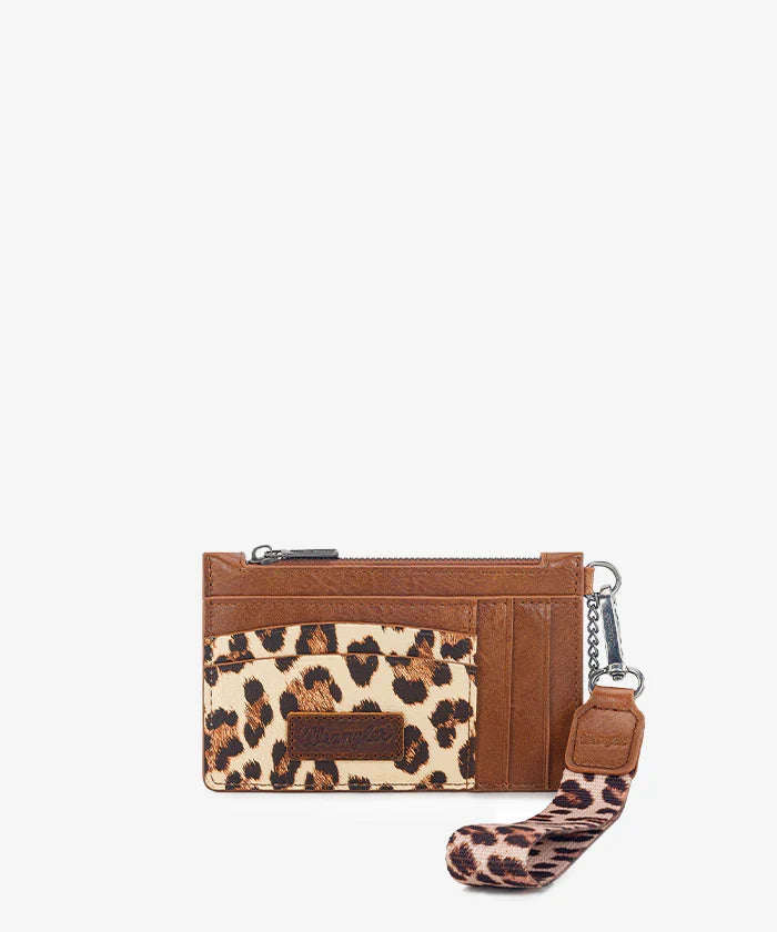 Wrangler Leopard Print Card Holder