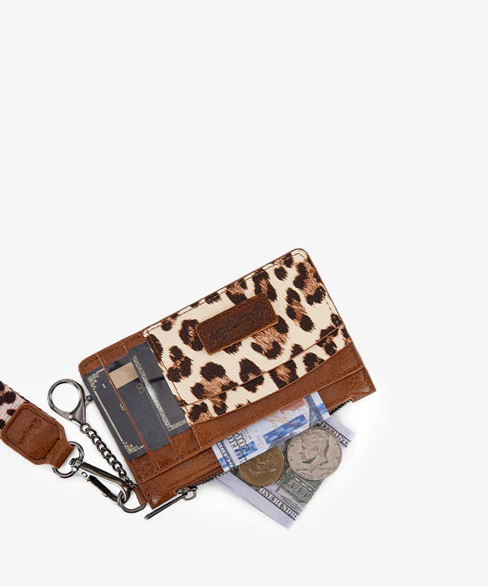 Wrangler Leopard Print Card Holder