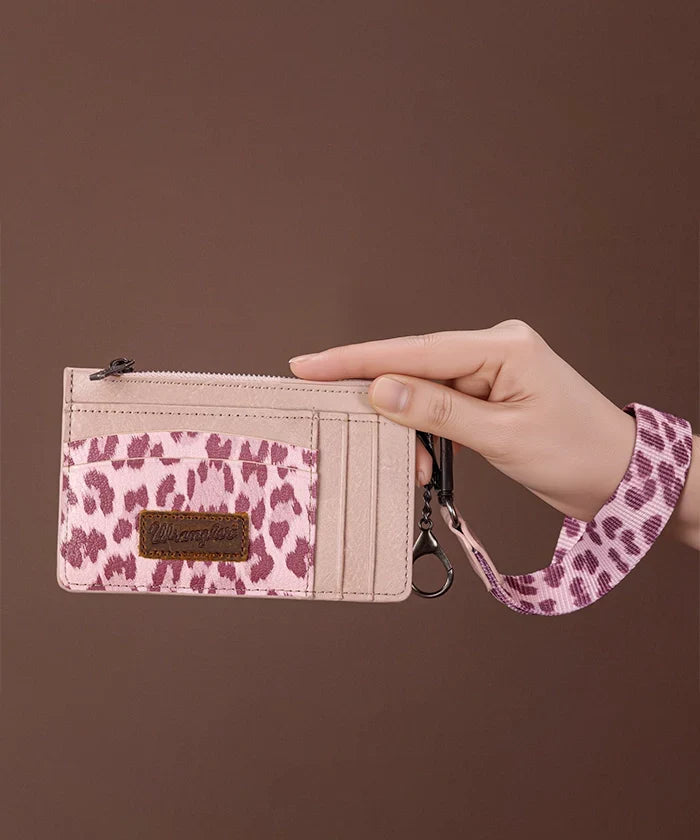 Wrangler Leopard Print Card Holder