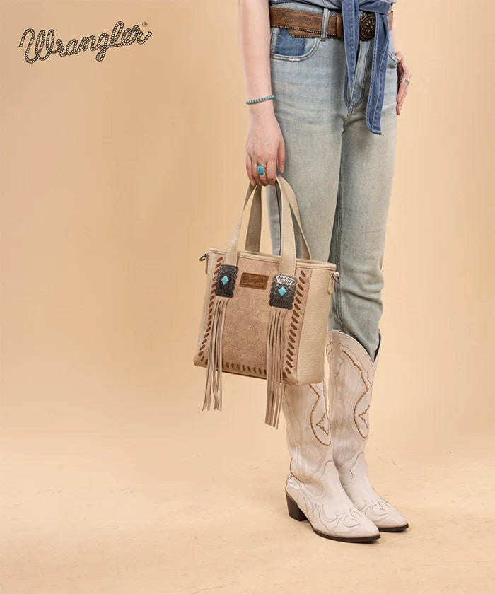 Wrangler Tooled Fringe Concealed Carry Purse