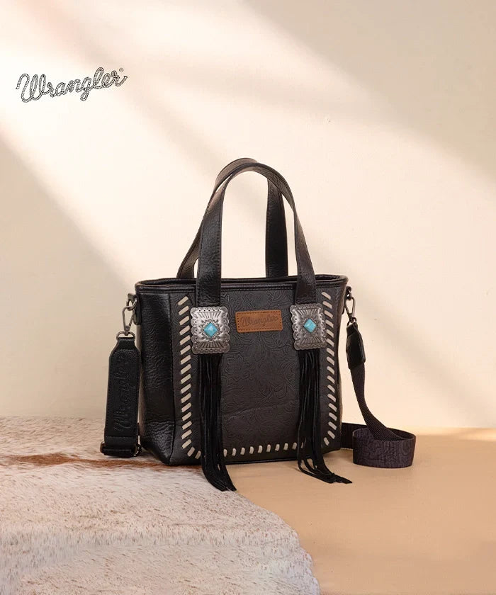 Wrangler Tooled Fringe Concealed Carry Purse