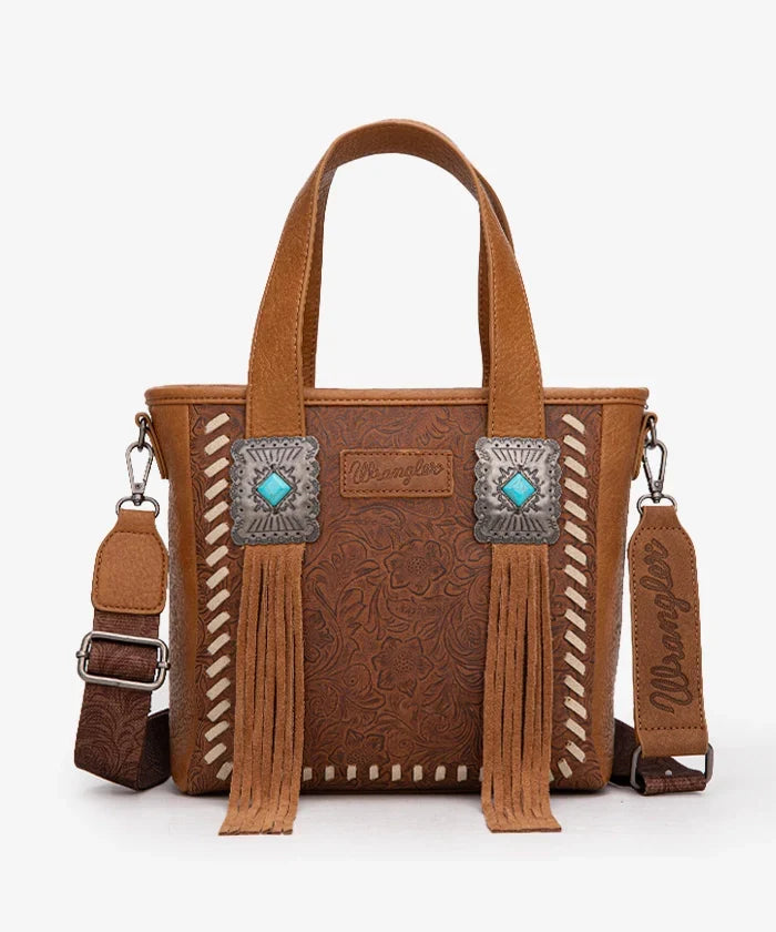 Wrangler Tooled Fringe Concealed Carry Purse