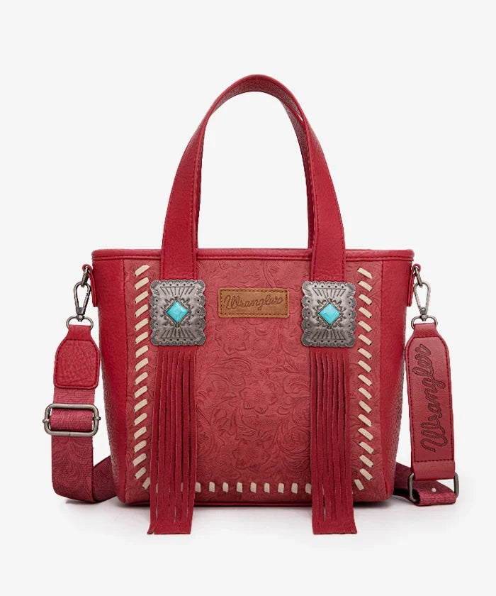 Wrangler Tooled Fringe Concealed Carry Purse