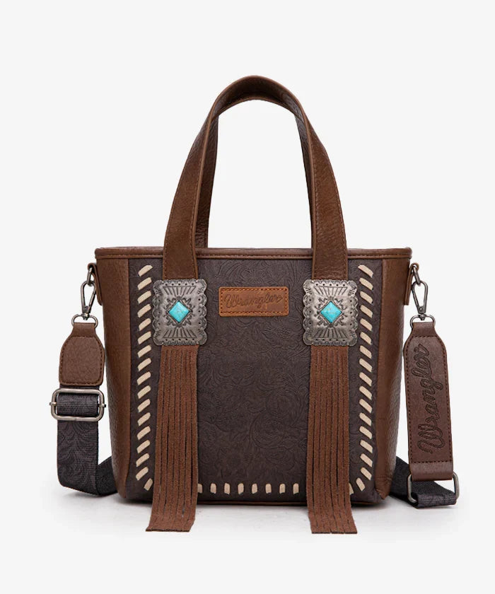 Wrangler Tooled Fringe Concealed Carry Purse