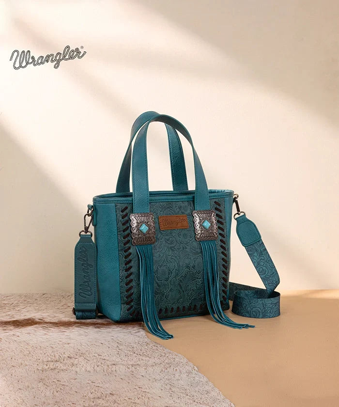 Wrangler Tooled Fringe Concealed Carry Purse